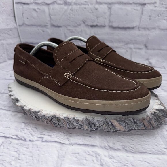 Cole Haan Mens Size 11 Grand.OS Brown Pinch Maine Classic Penny Loafers - Picture 2 of 11